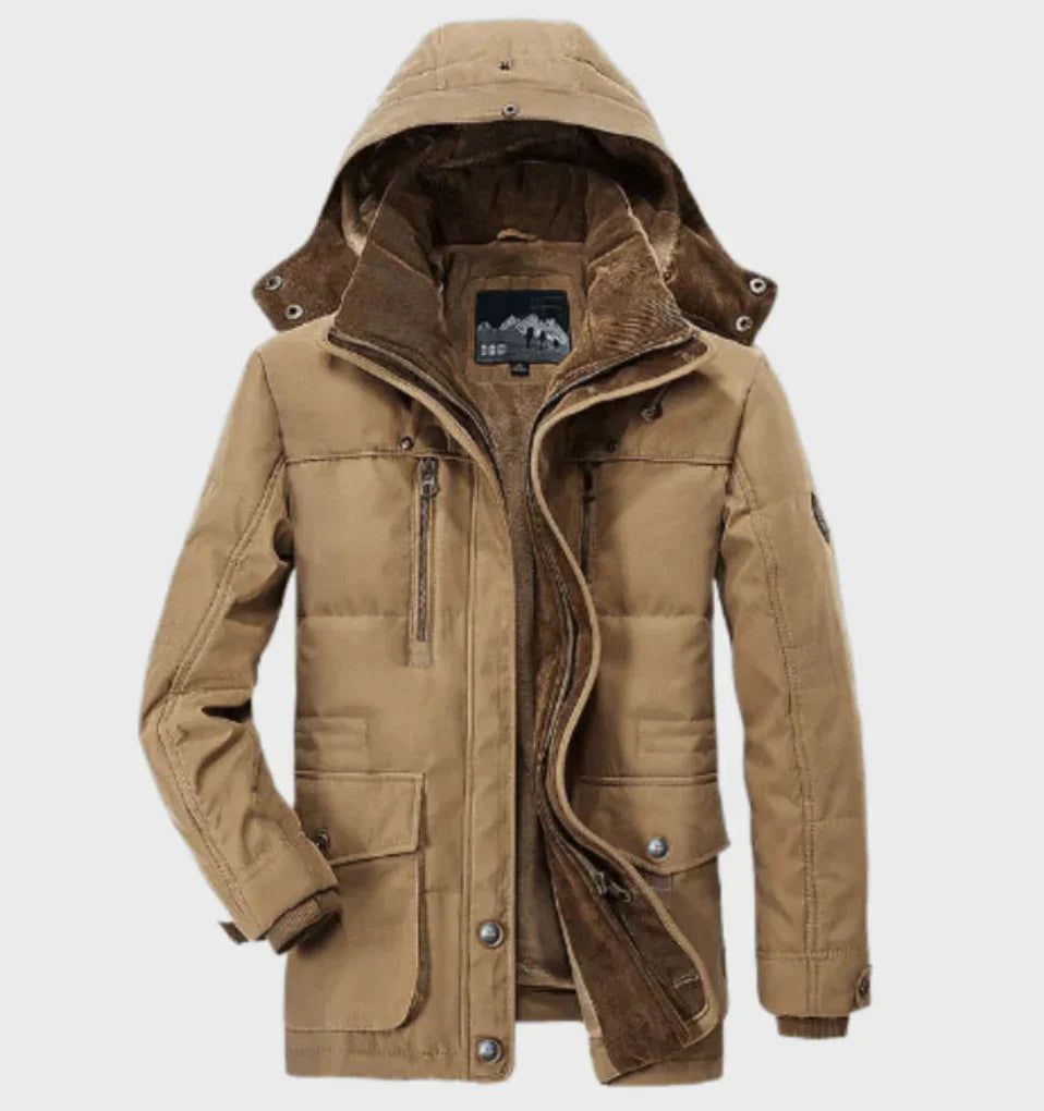 Men’s Multi Pocket Lined Jacket with Detachable Hood