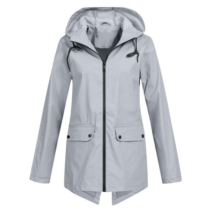Ladies' Fleece Hooded Coat Jacket