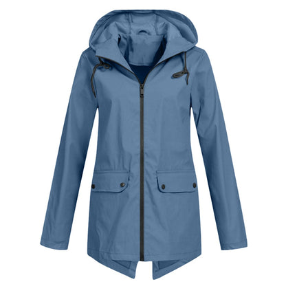 Ladies' Fleece Hooded Coat Jacket