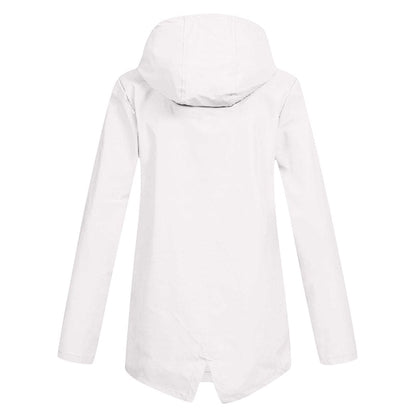 Women’s Zip Front Rain Coat | Hooded