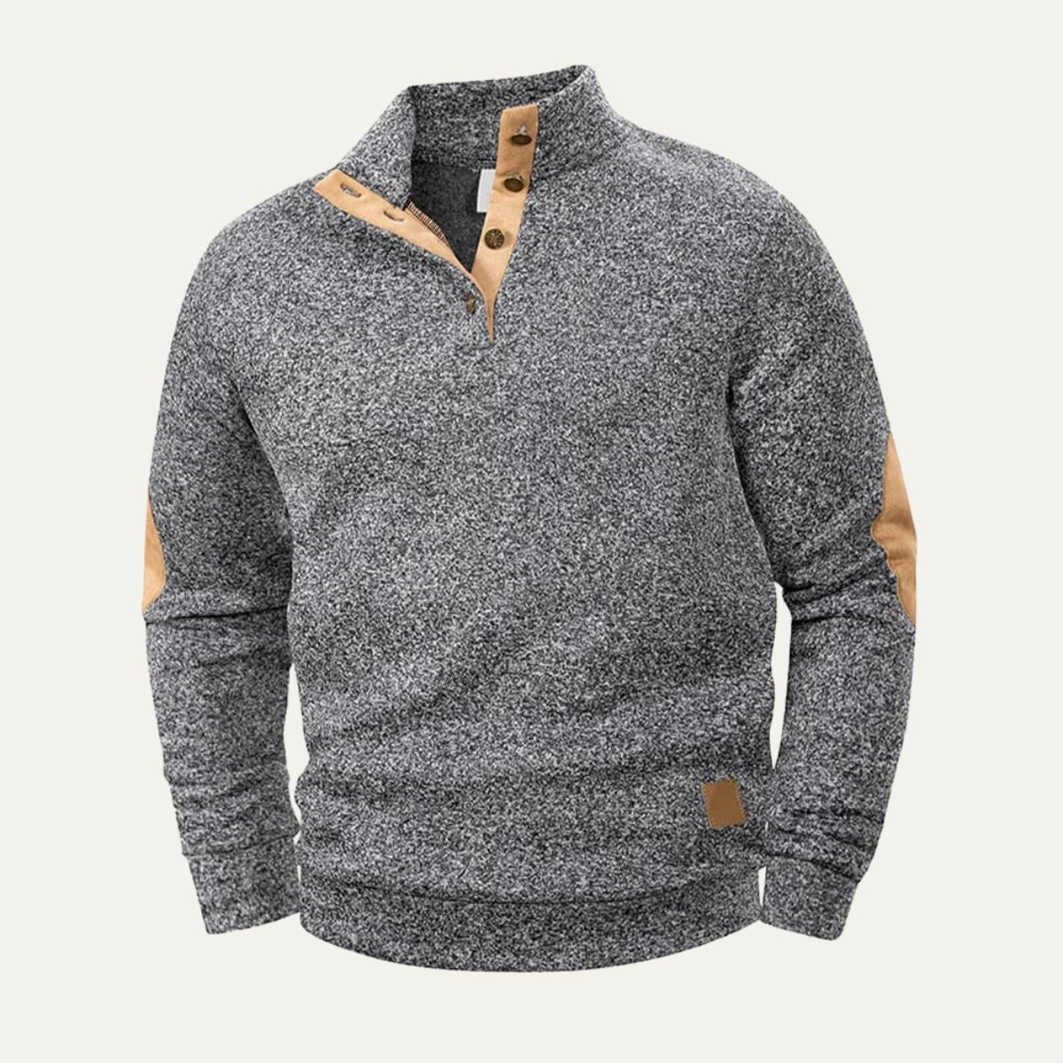 The Pantelleria Men’s Warm Quarter Button Fleece Jumper
