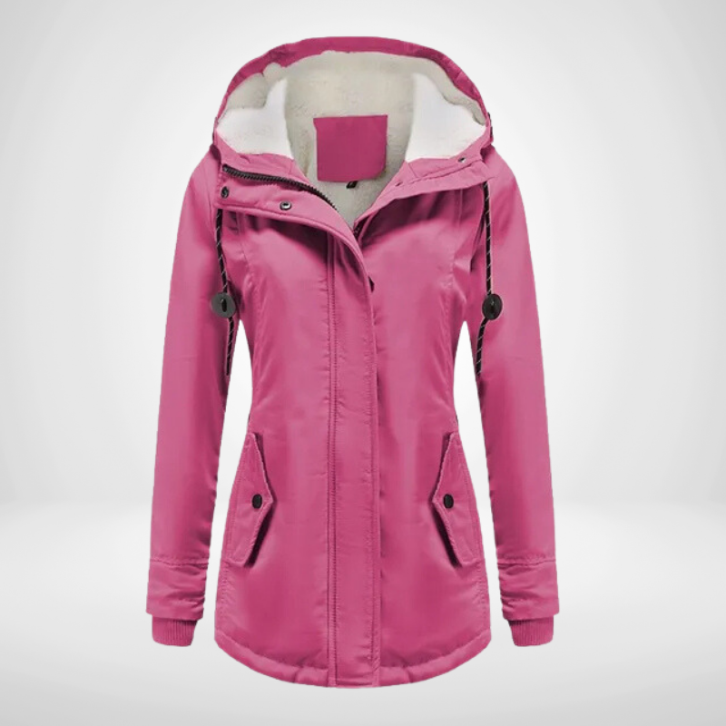 Warm Women's Fleece Hooded Winter Coat - BritishElegance