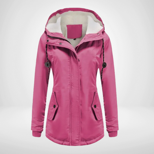 Warm Women's Fleece Hooded Winter Coat - BritishElegance