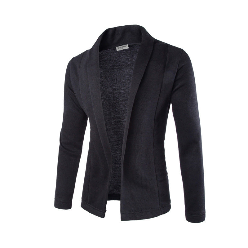Relaxed Fit Men's Open Cardigan Sweater