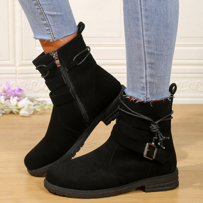 Stylish Zahara Buckle Boots for Women
