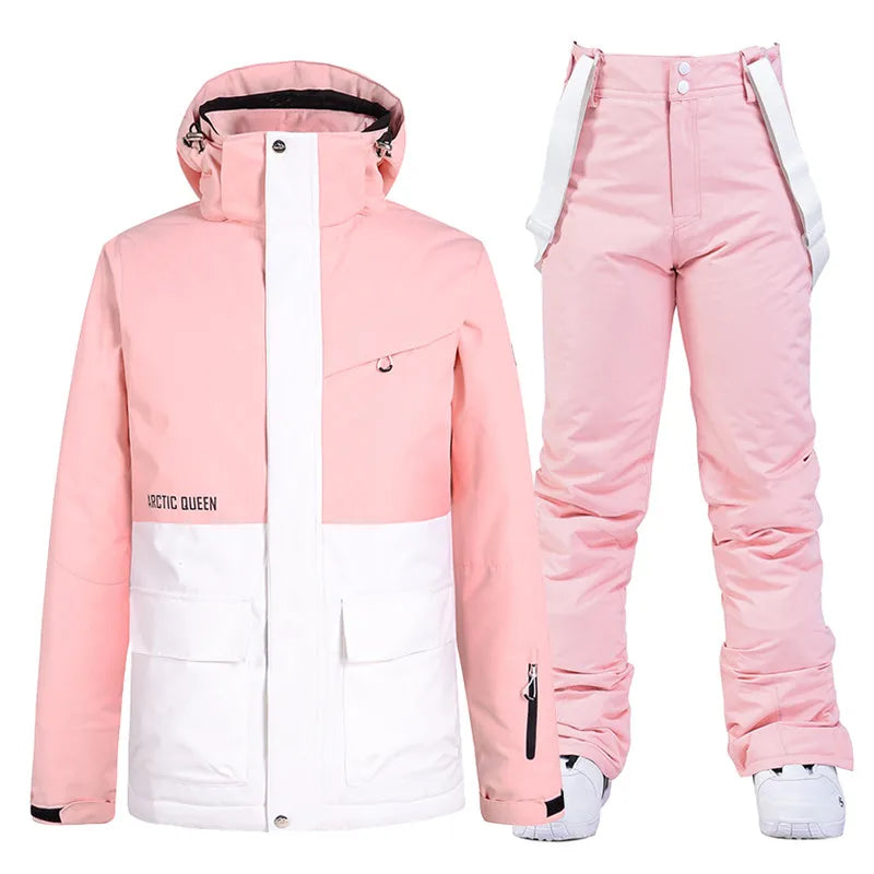 Warm Waterproof Ski Snow Suit for Men and Women