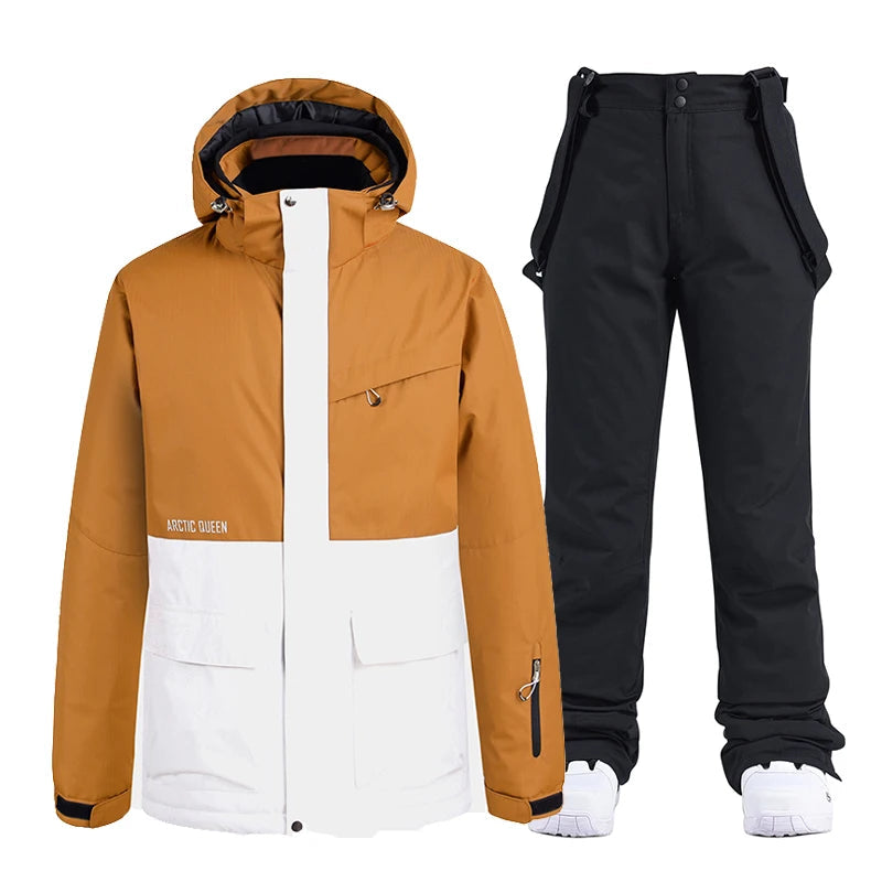 Warm Waterproof Ski Snow Suit for Men and Women