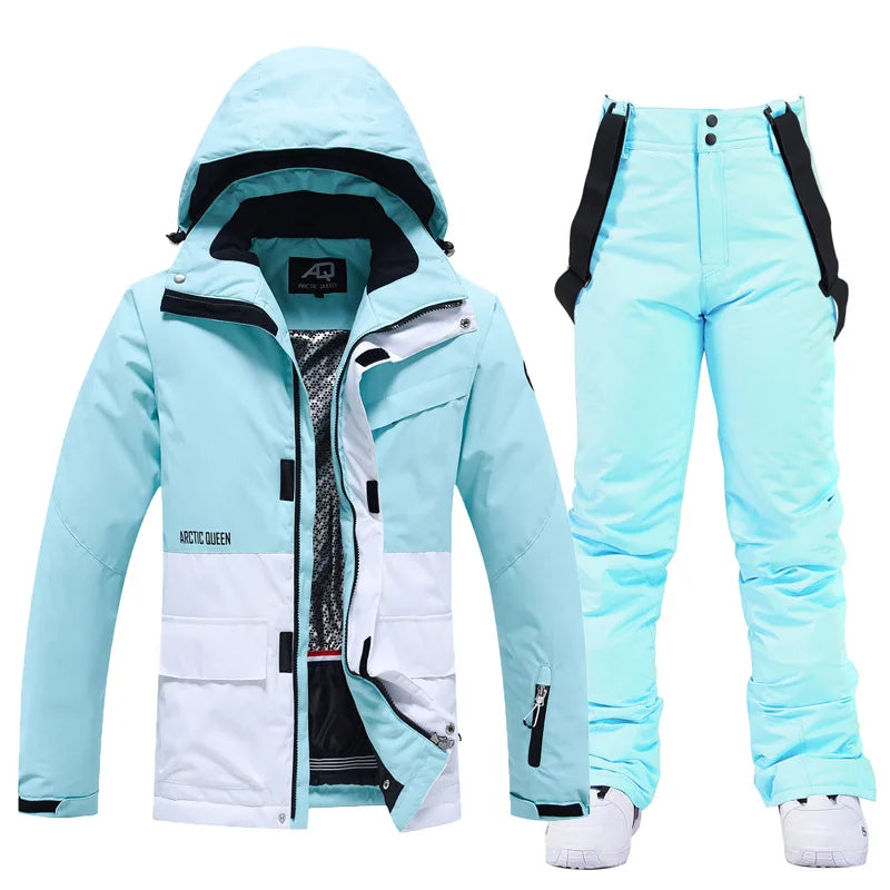 Warm Waterproof Ski Snow Suit for Men and Women