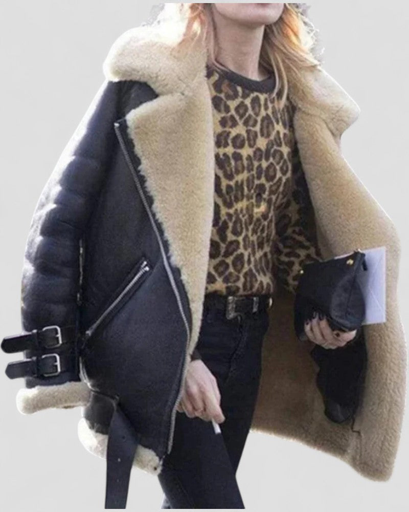 Women’s Winter Faux Leather Jacket