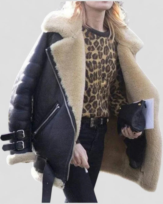 Women’s Winter Faux Leather Jacket