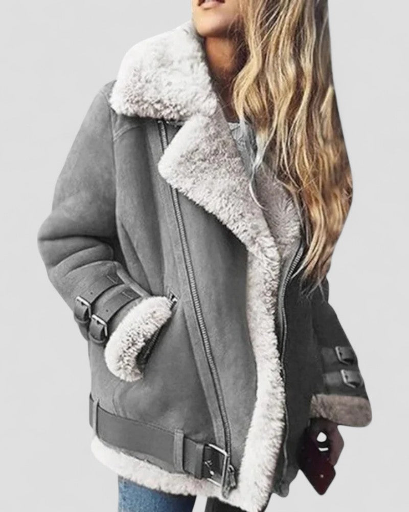 Women’s Winter Faux Leather Jacket