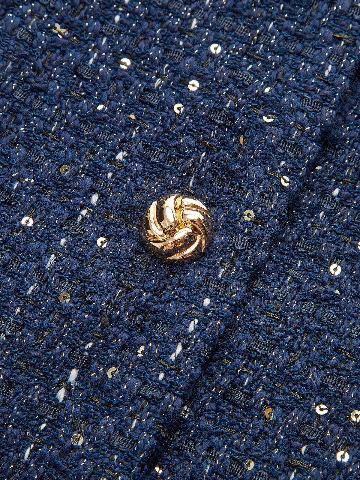 Felicity | Women’s Elegant Metallic Trim Tweed Blazer Jacket