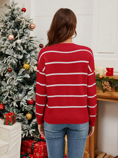 Amy | Sequin Santa Christmas Jumper Women