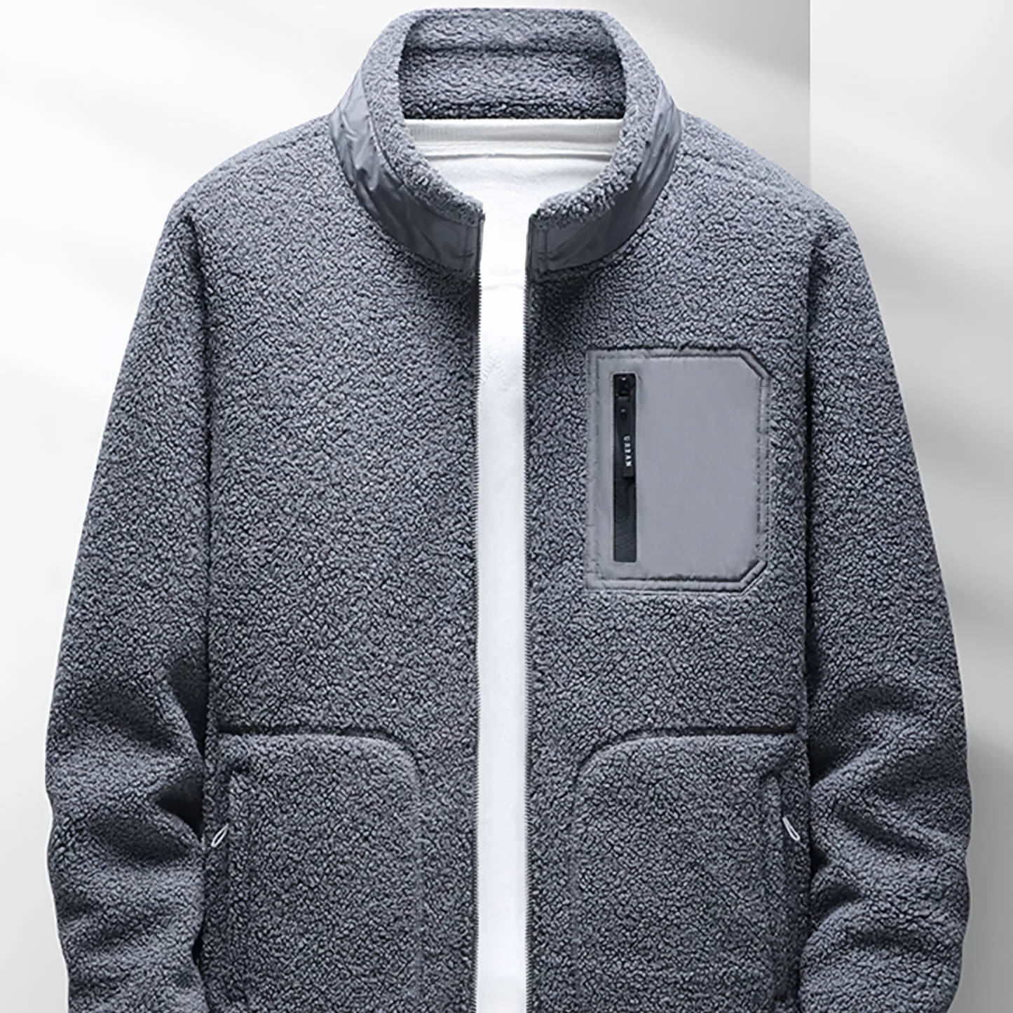 Cevori Full Zip Zip-Up Warm Fleece Jacket