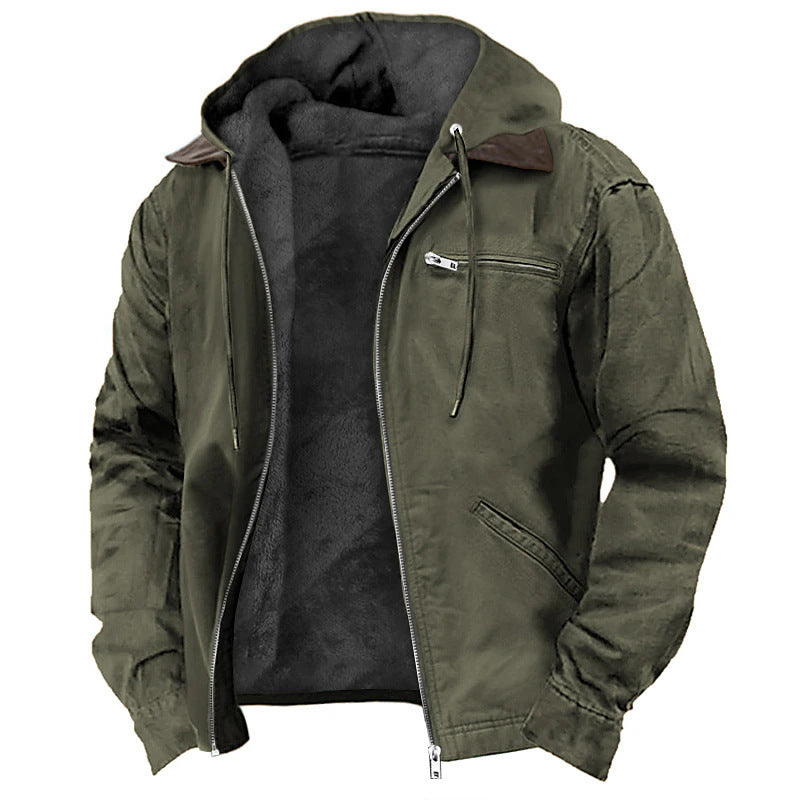 Samuel - Fleece Lined Hooded Jacket Men