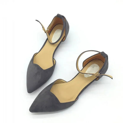 FlockElegance | Chic Black Heels for Women with Trendy Buckle Strap