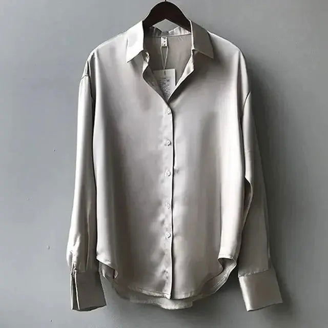 Flora Blouse | Silky Long-Sleeve Blouse