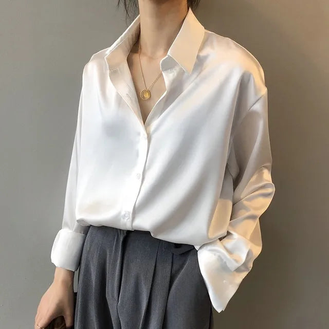 Florentina Blouse | Long Sleeve Button-Up Blouse for Women