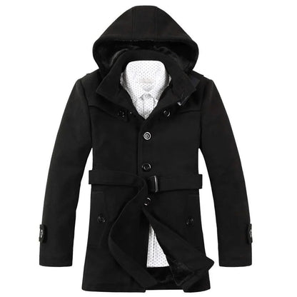 Floris | Men’s Hooded Trench Coat for All-Season Comfort and Style
