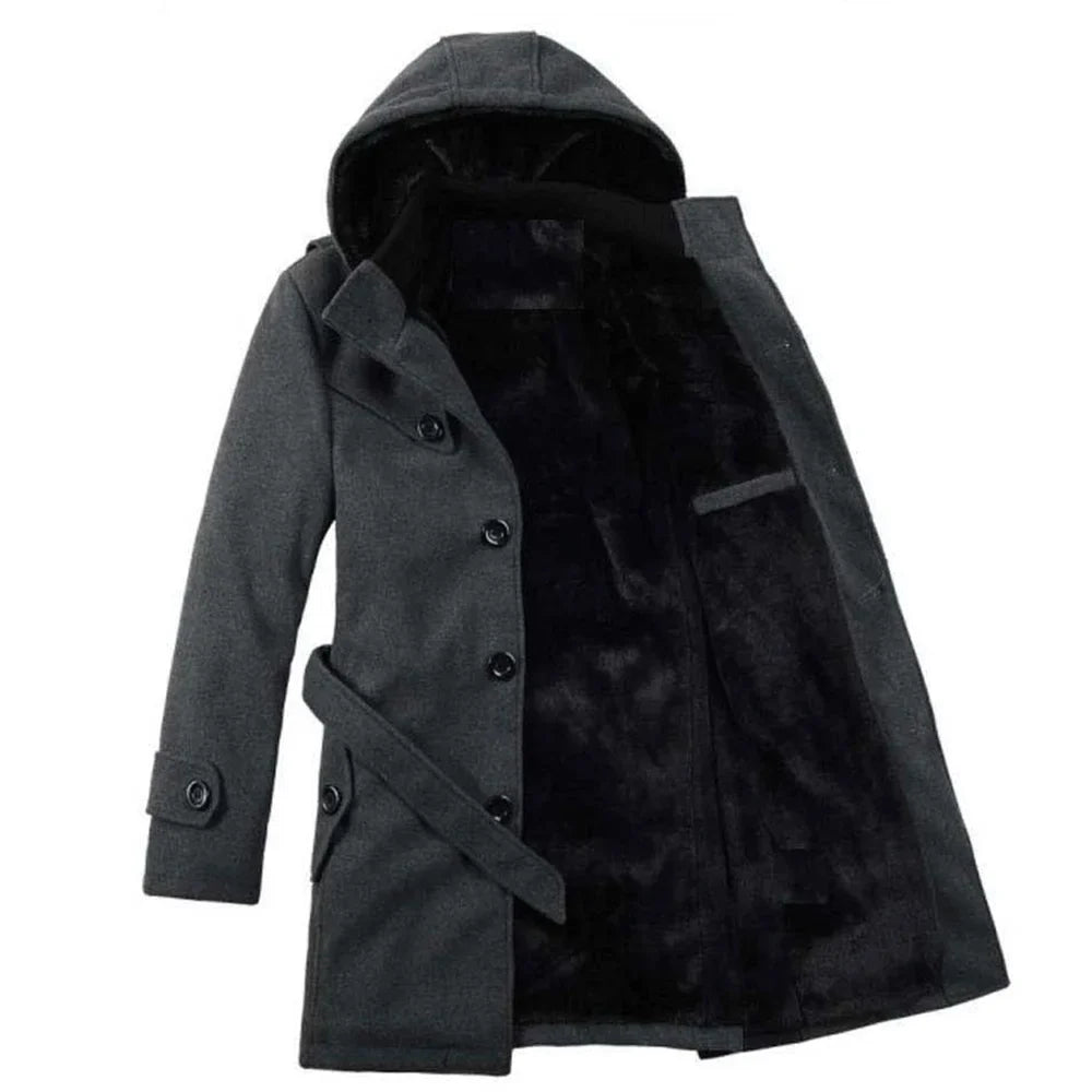Floris | Men’s Hooded Trench Coat for All-Season Comfort and Style
