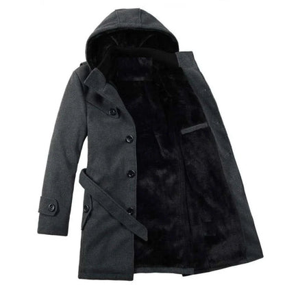 Floris | Men’s Hooded Trench Coat for All-Season Comfort and Style