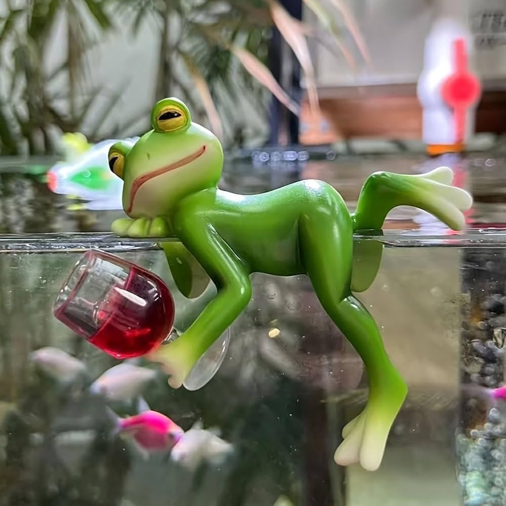 Colorful Frog Figurine Wine Glass Marker Charm - BritishElegance