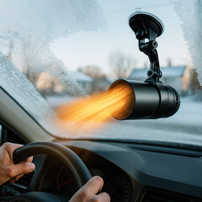 FrostNova | Efficient Portable 12V Car Heater with Quick Defrost Function