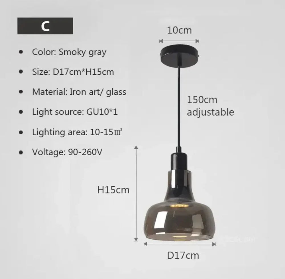 Stylish Glass Hanging Light Fixtures