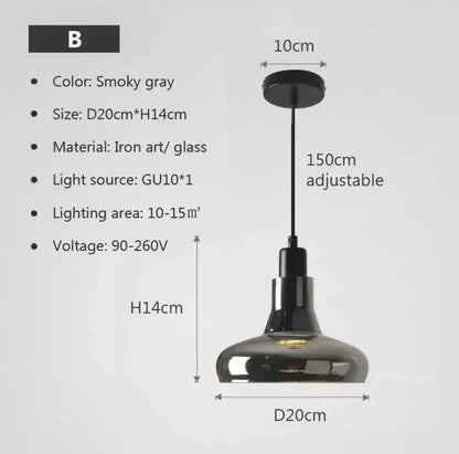 Stylish Glass Hanging Light Fixtures