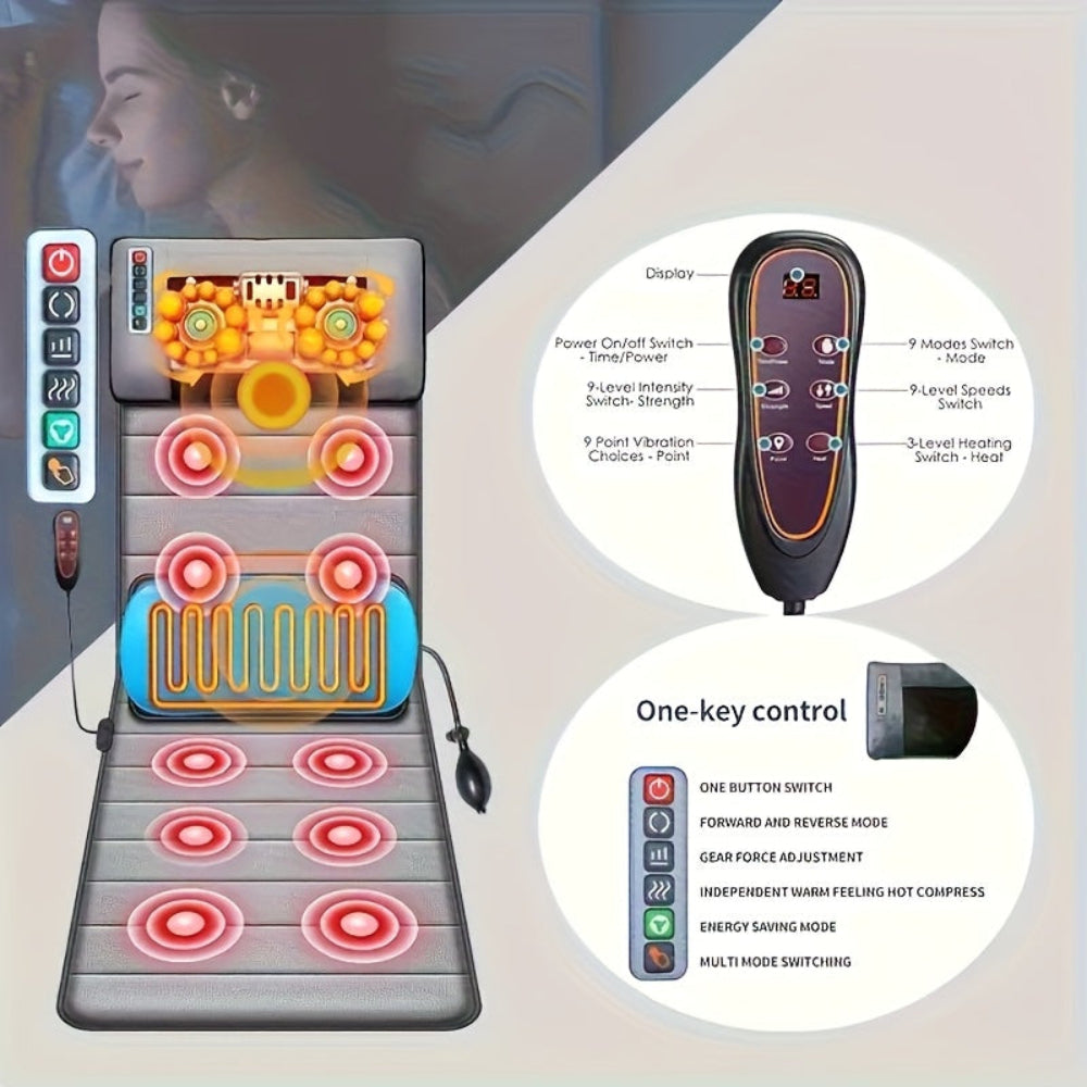 VibeMat | Heated Massage Mat with Back and Vibration Relief Pad