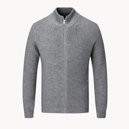 Full Zip Sweater – Knit Blend Jacket & Smooth Zip On