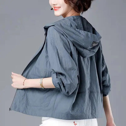 Women’s Lightweight Hooded Jacket | Cropped