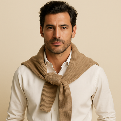 The Merino Knitted Quarter Zip Jumper