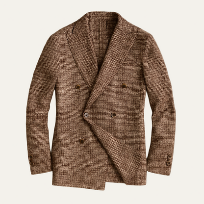 Men’s Double Breasted Tailored Patterned Blazer