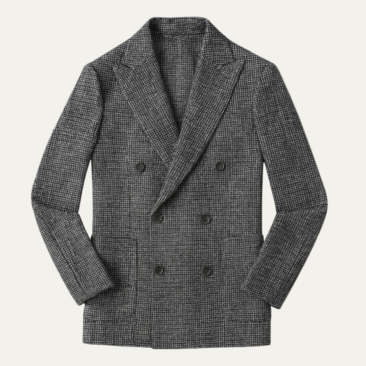 Men’s Double Breasted Tailored Patterned Blazer