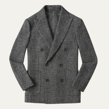 Men’s Double Breasted Tailored Patterned Blazer