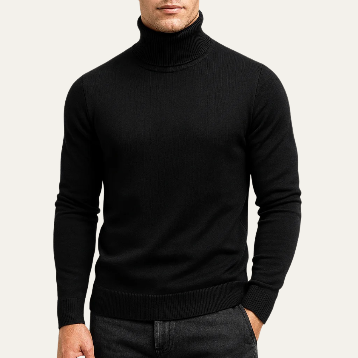Men’s Fine Gauge Turtleneck Sweater