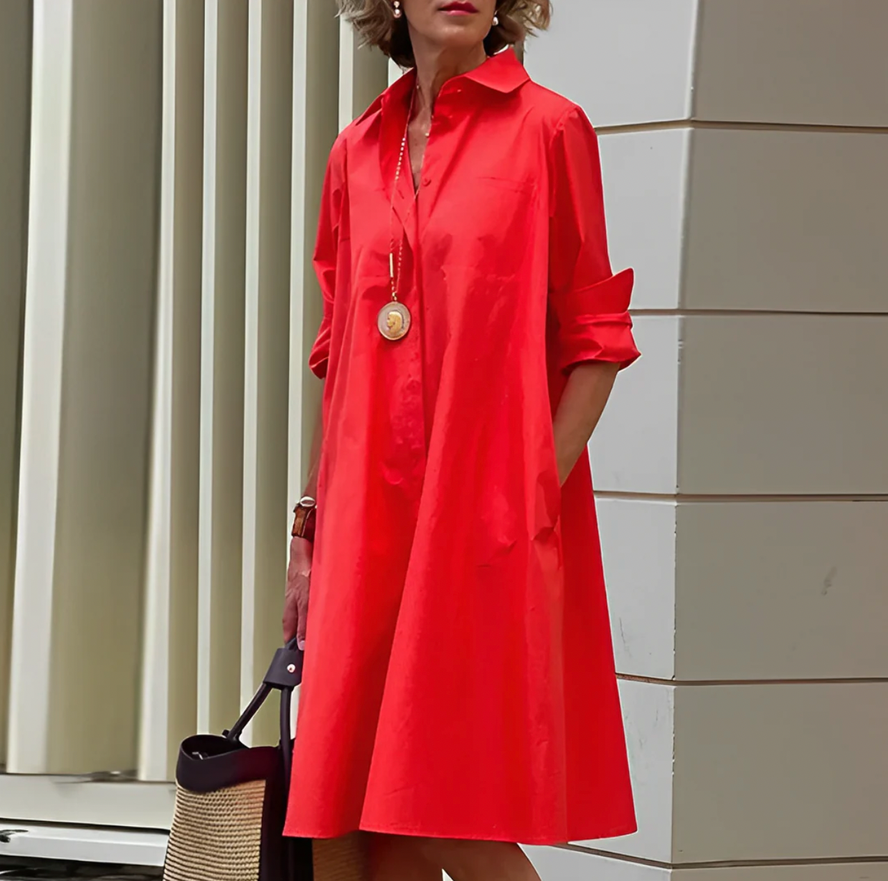 Chic Ladies Summer Midi Dress - BritishElegance