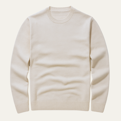 The Torcello Men's Slim Fit Thick Crew Neck Knit Jumper