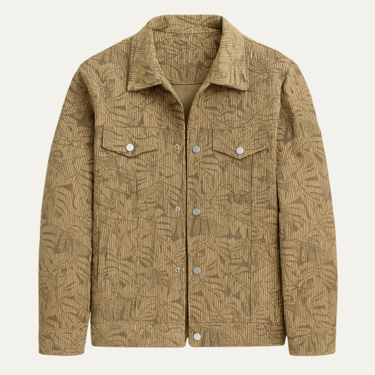 The San Casciano Men’s Slim Fit Button Up Winter Quilted Jacket