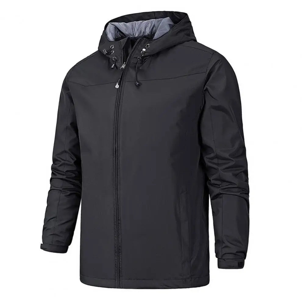 Gray water-resistant jacket
