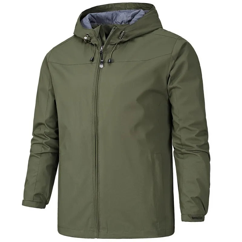 Gray water-resistant jacket