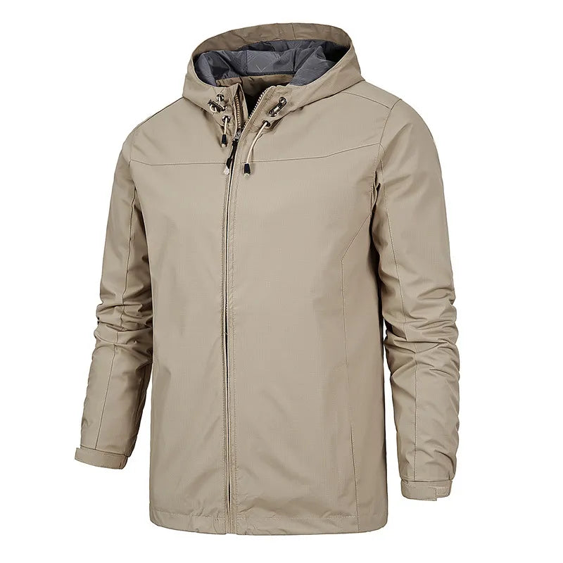Gray water-resistant jacket