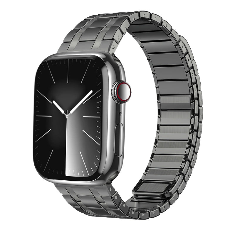 Clear Stainless Steel Magnetic Apple Watch Band