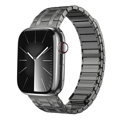 Clear Stainless Steel Magnetic Apple Watch Band