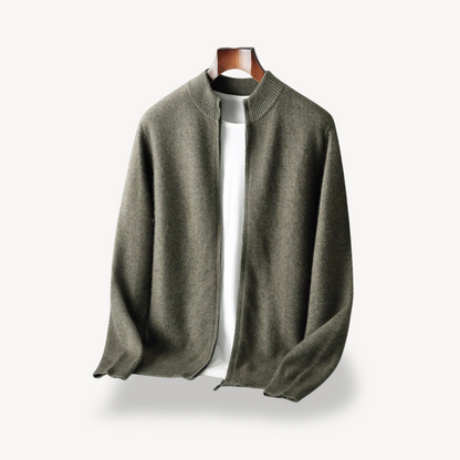 Men's Zipper Knit Cardigan