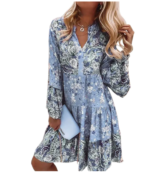 Chic Floral Maxi Summer Dress