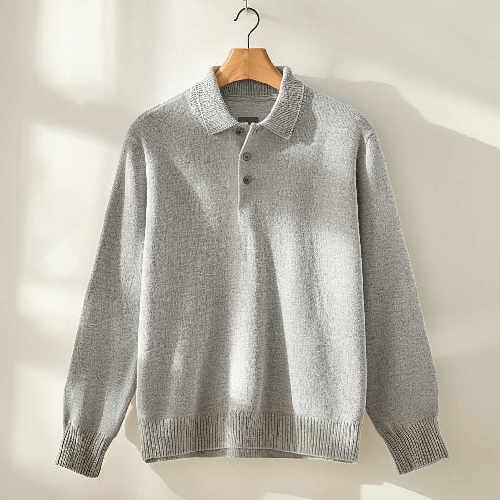Classic Men's Winter Polo Sweater