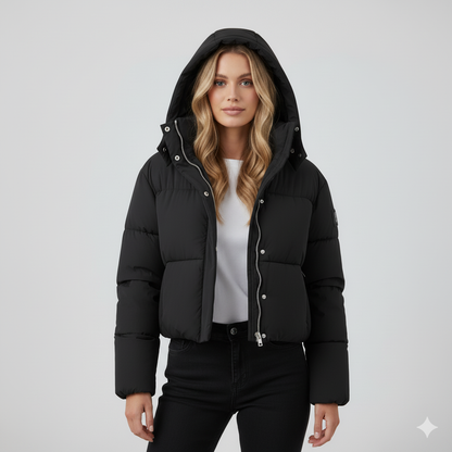 Chloe | Puffer Jacket - Hooded Thick Quilted Winter Outerwear for Women