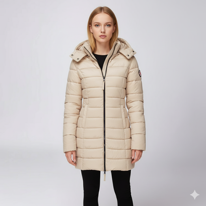 Laiza | Puffer Jacket - Hooded Full-Zip Winter Outerwear for Women